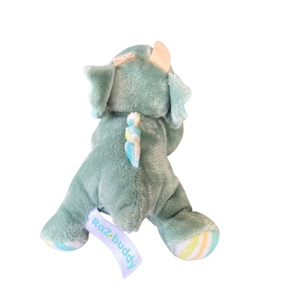 RaZbaby teether toy holder stuffed animal plush dragon - Picture 3 of 8